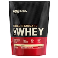 Proteine din zer, Optimum Nutrition, ON 100% Whey Gold Standard protein, vanilie, 450g