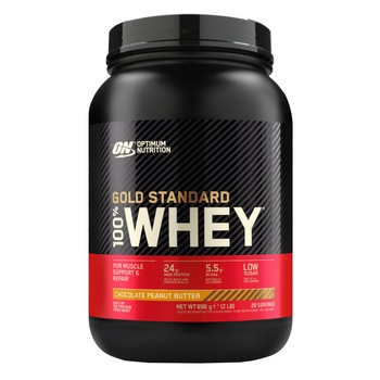 Proteine din zer, pudra proteica, Optimum Nutrition ON 100% Whey Gold Standard protein, ciocolata cu alune, 908g Proteine din zer, pudra proteica, Optimum Nutrition ON 100% Whey Gold Standard protein, ciocolata cu alune, 908g