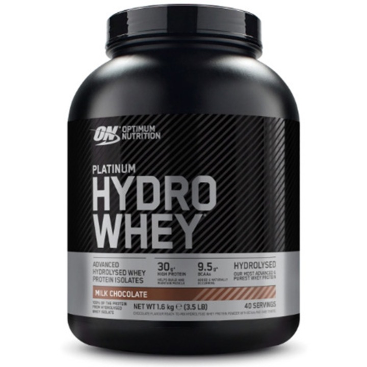 Хидролизирани суроватъчни протеини Optimum Nutrition, ON Platinum HydroWhey, шоколад, 1,6 кг