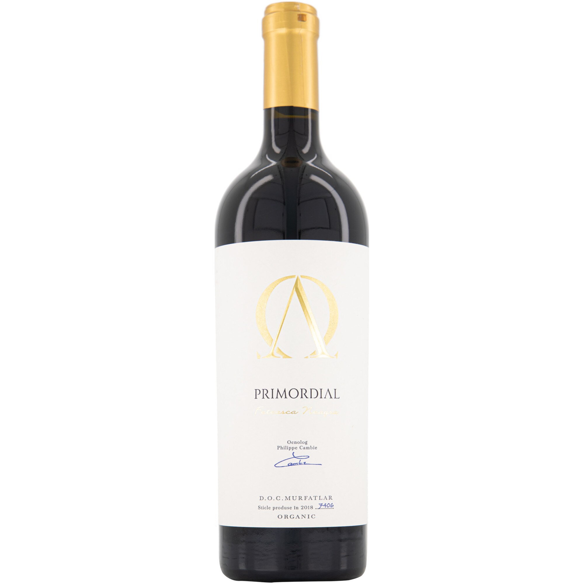 Vin Rosu Domeniul Bogdan Primordial, Feteasca Neagra, Sec, 0.75l