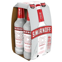 Cocktail Smirnoff Red Ice, 4 sticle, 275 ml