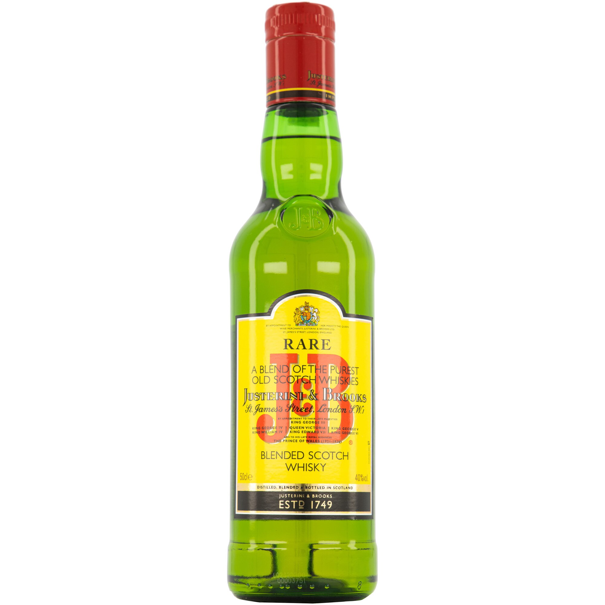 Whisky J&B Rare, Blended 40%, 0.5l