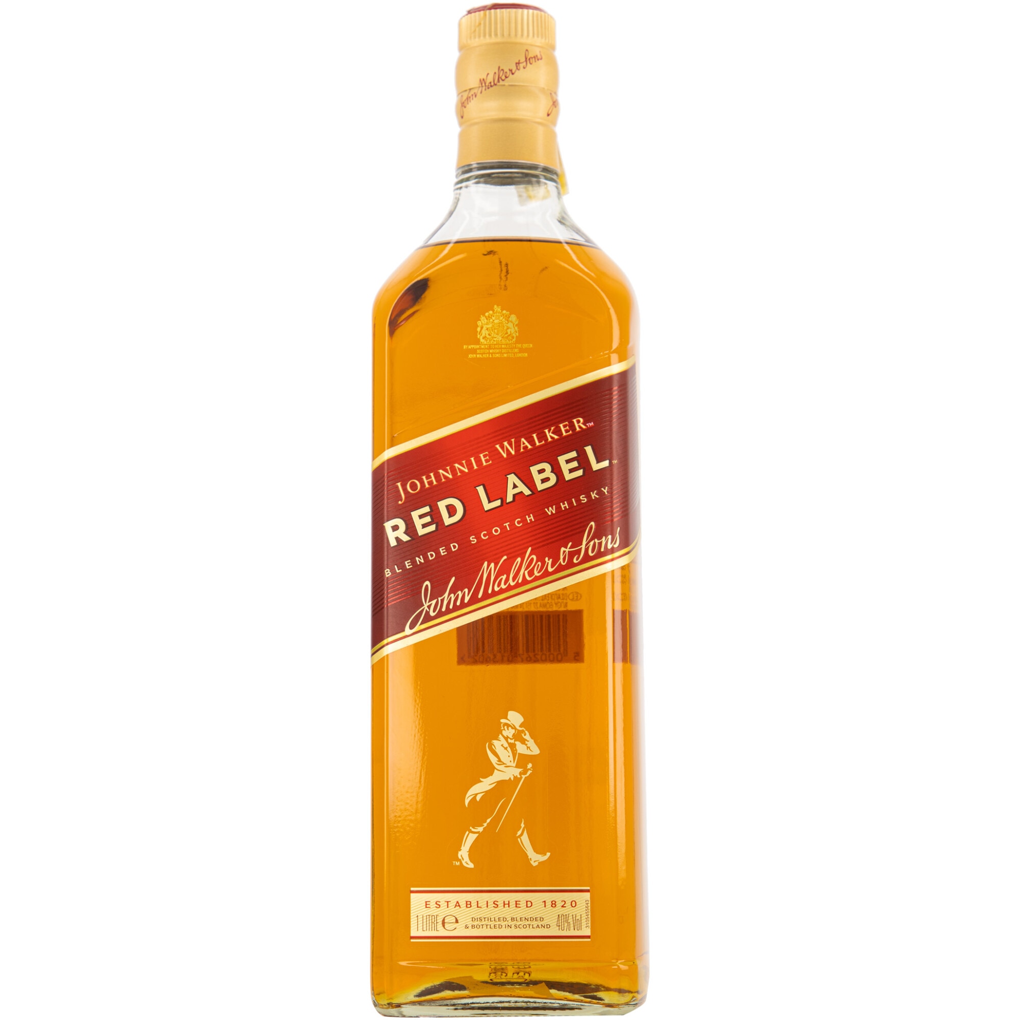Whisky Johnnie Walker Red Label, Blended 40%, 1l