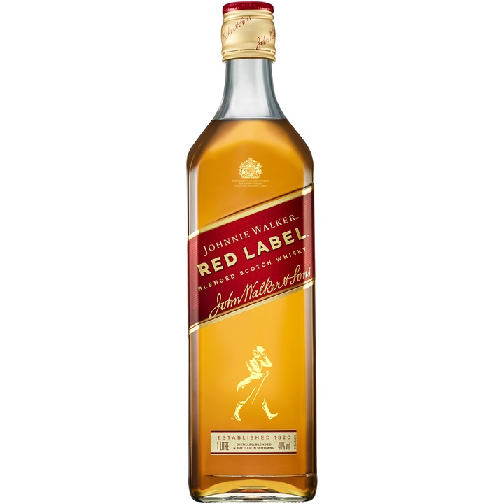 Whisky Johnnie Walker Red Label, Blended 40%, 1l