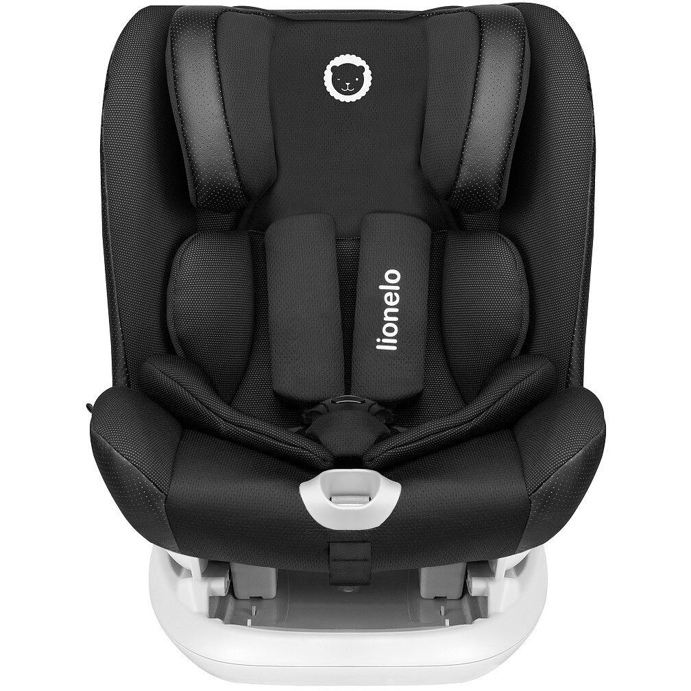 Scaun auto, Lionelo, Oliver Carbon, Spatar reglabil, Protectie laterala, Top Tether, 9-36 Kg, cu Isofix, Negru