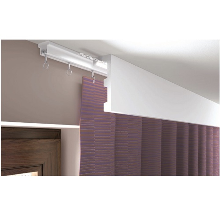 HD перваз ELEGANCE LK-01, бял, 2,44м