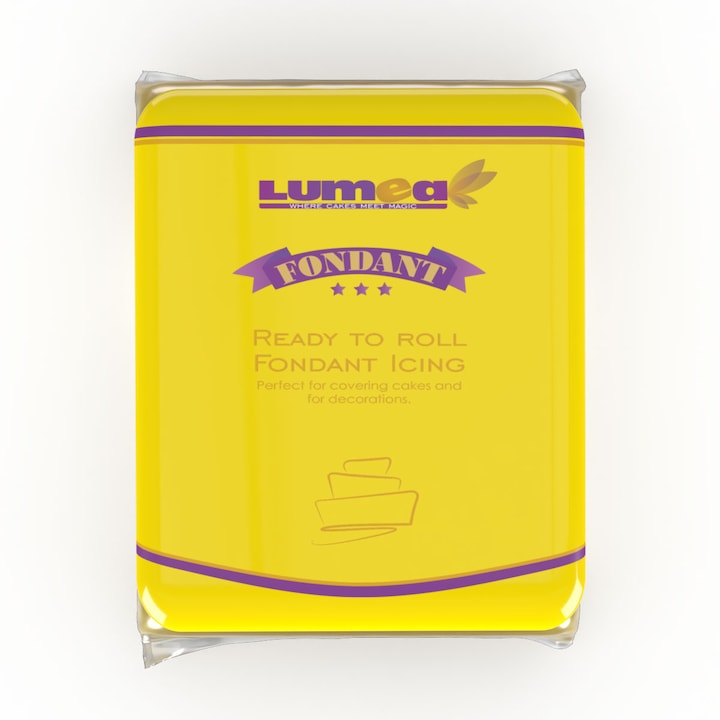 Fondant galben, 500g - Lumea Basmelor