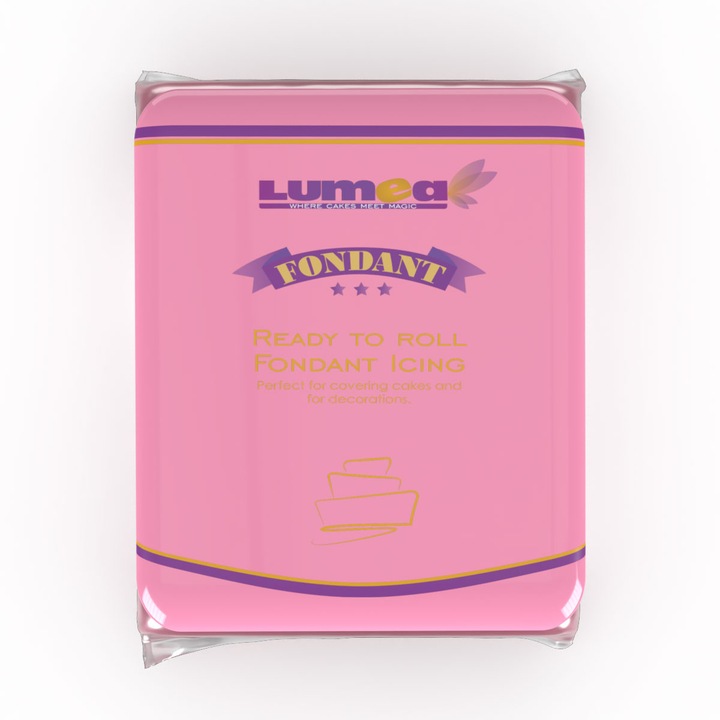 Fondant roz, 500g - Lumea Basmelor
