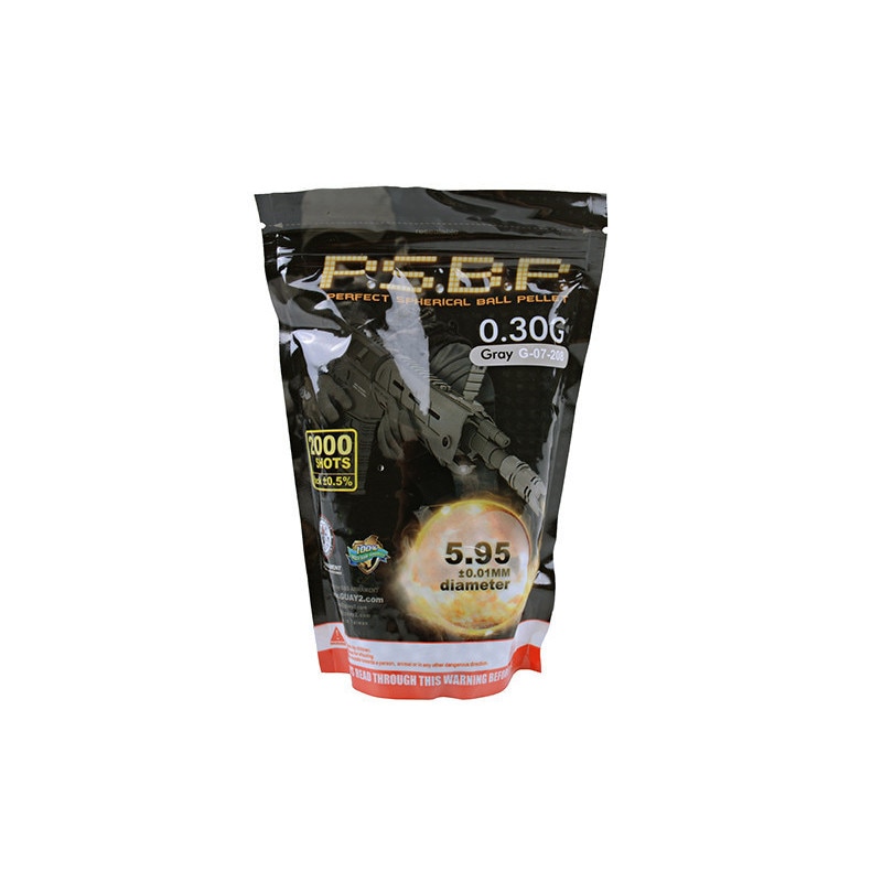 Bile Airsoft P.S.B.P 0.30g 2000buc, gri