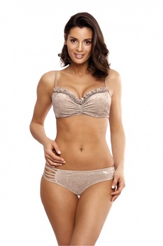 Costum de baie din doua piese model 128487 Marko, Bej Costum de baie din doua piese model 128487 Marko, Bej