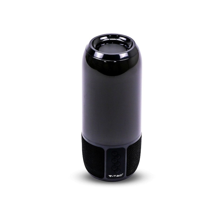 Hordozható Rgb Led Bluetooth Hangszóró, Microsd Nyílás, 3,5 Mm-Es Csatlakozó, 3 Óra, Fekete, V-Tac
