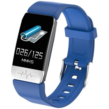 Bratara Fitness Techstar® T1S Albastru, ECG, Puls, Oxigenarea Sangelui, Temperatura Corpului, Bluetooth, Sedentarism, Alerte Bratara Fitness Techstar® T1S Albastru, ECG, Puls, Oxigenarea Sangelui, Temperatura Corpului, Bluetooth, Sedentarism, Alerte