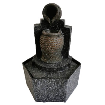 Fantana decorativa, electrica cu LED, 17.1 cm, Gri Fantana decorativa, electrica cu LED, 17.1 cm, Gri