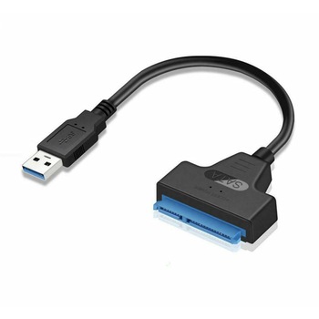 Cablu USB 3.0 la SATA 22 pini, 2.5 inch (45 mm), pentru hard HDD/SSD cu adaptor de conectare, BBL1370 Cablu USB 3.0 la SATA 22 pini, 2.5 inch (45 mm), pentru hard HDD/SSD cu adaptor de conectare, BBL1370