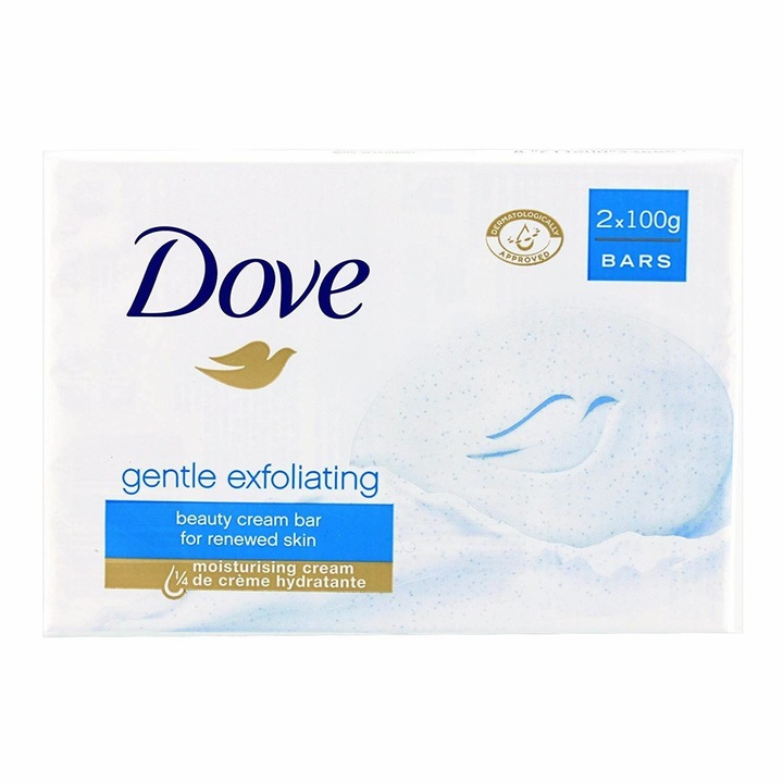 Sapun DOVE Gentle Exfoliating, 2 bucati x 100 g