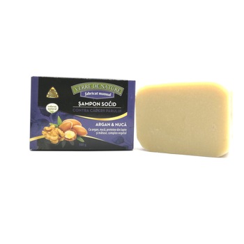 Sapun Activ Sampon solid contra caderii parului argan, nuca, lapte, matase, complex vegetal 100 g Sapun Activ Sampon solid contra caderii parului argan, nuca, lapte, matase, complex vegetal 100 g