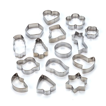 Set 15 forme inox pentru biscuiti, Misty Set 15 forme inox pentru biscuiti, Misty