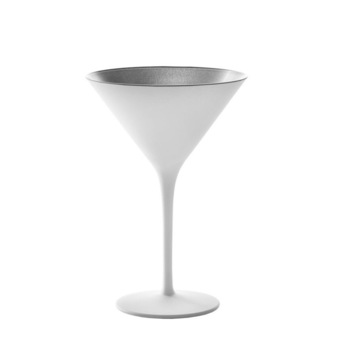 Set 6 Pahare Martini Stolzle Elements 240 ml, alb (mat) argintiu Set 6 Pahare Martini Stolzle Elements 240 ml, alb (mat) argintiu
