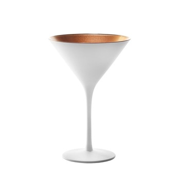 Set 6 Pahare Martini Stolzle Elements 240 ml, alb (mat) bronz Set 6 Pahare Martini Stolzle Elements 240 ml, alb (mat) bronz