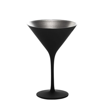 Set 6 Pahare Martini Stolzle Elements 240 ml, Negru (mat) Argintiu Set 6 Pahare Martini Stolzle Elements 240 ml, Negru (mat) Argintiu