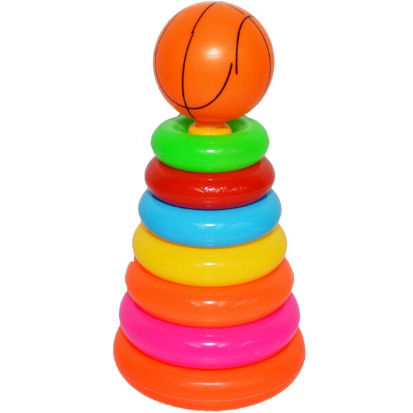 Joc piramida cu cercuri, 23x12,5 cm