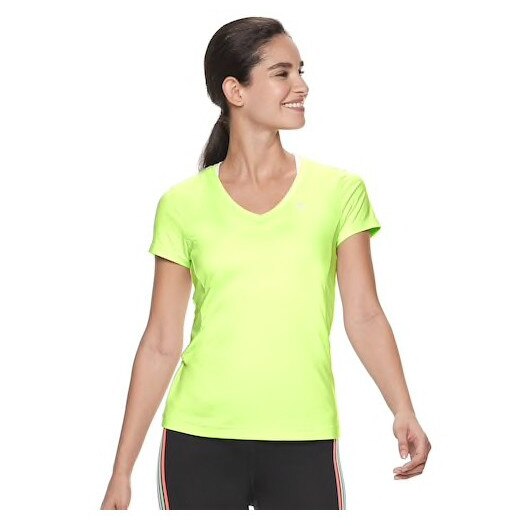 Tricou FILA cu maneca scurta pentru fitness, aerobic, alergare, galben, marimea XS, 5K284XS