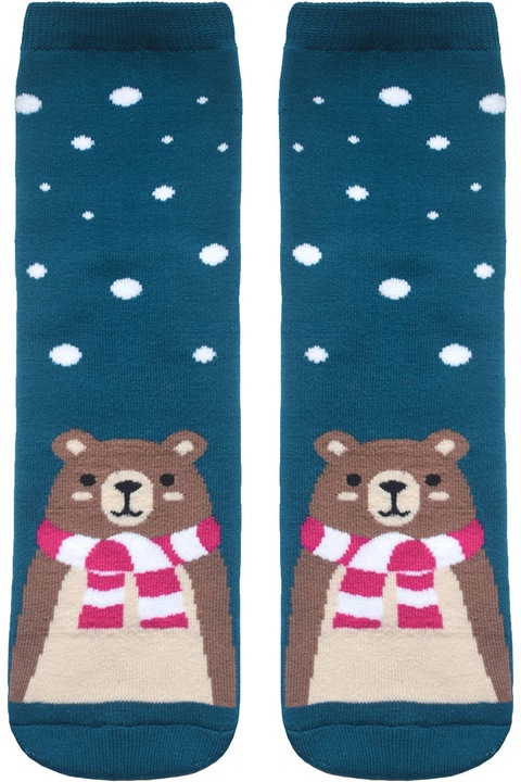 Sosete haioase si flausate Home-Line, Conte Elegant, Turcoaz