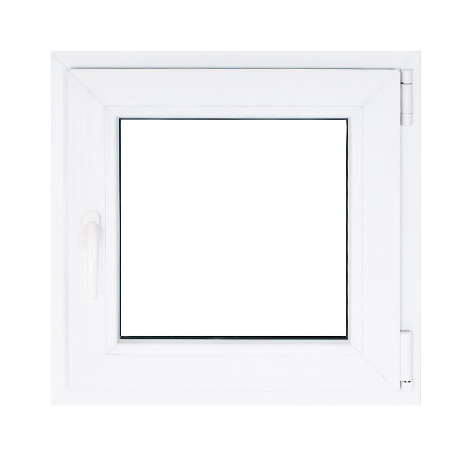 Fererastra PVC profil 6 camere, TECO, alba, 500x500 mm dreapta, oscilobatant