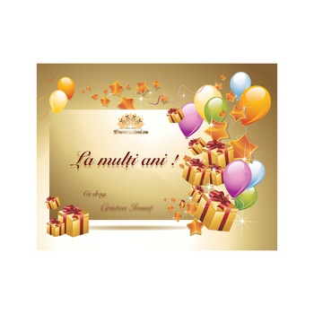 Felicitare Personalizata „La multi ani!” - EVENTISSIMI Felicitare Personalizata „La multi ani!” - EVENTISSIMI