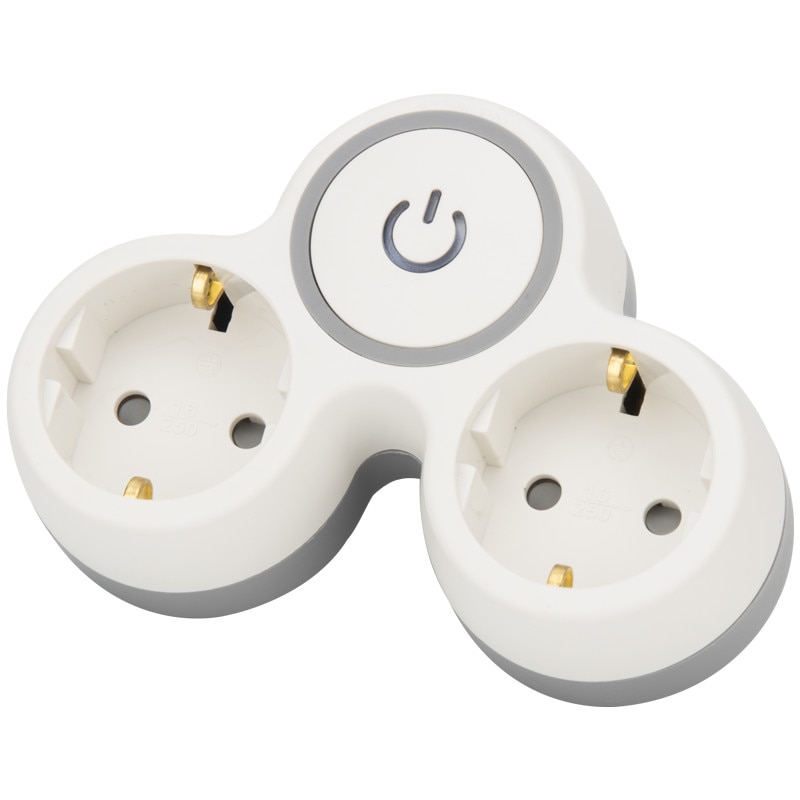 Derivatie multipla de prize,cu intr., gri alb TND2-K