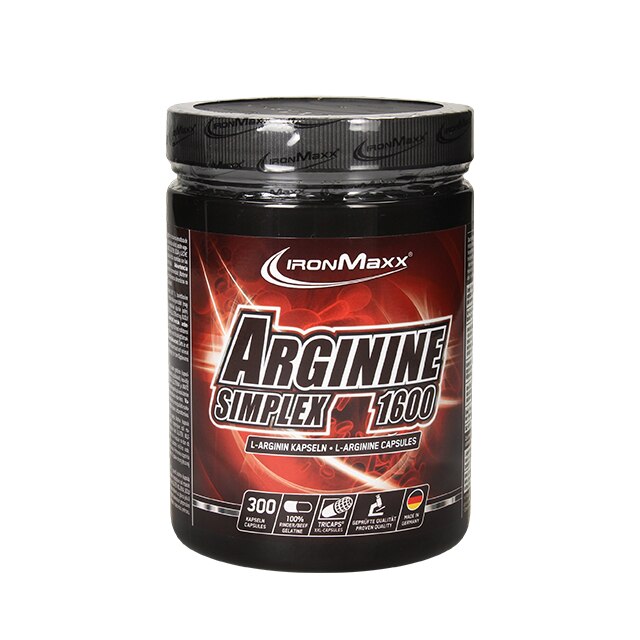 Supliment nutritiv, IronMaxx, Arginine simplex 1600, 300caps
