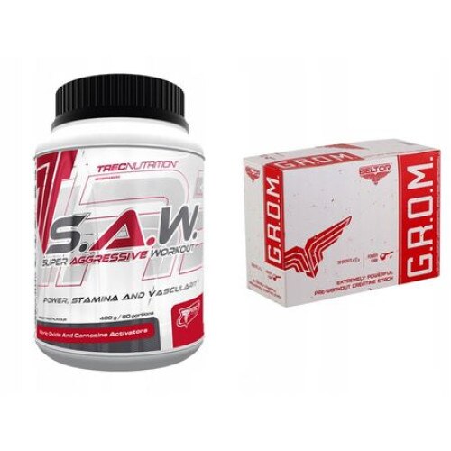 Set Trec Nutrition, SAW Conditioner, Grapefruit, 400 g si 30X Beltor Grom 12 g