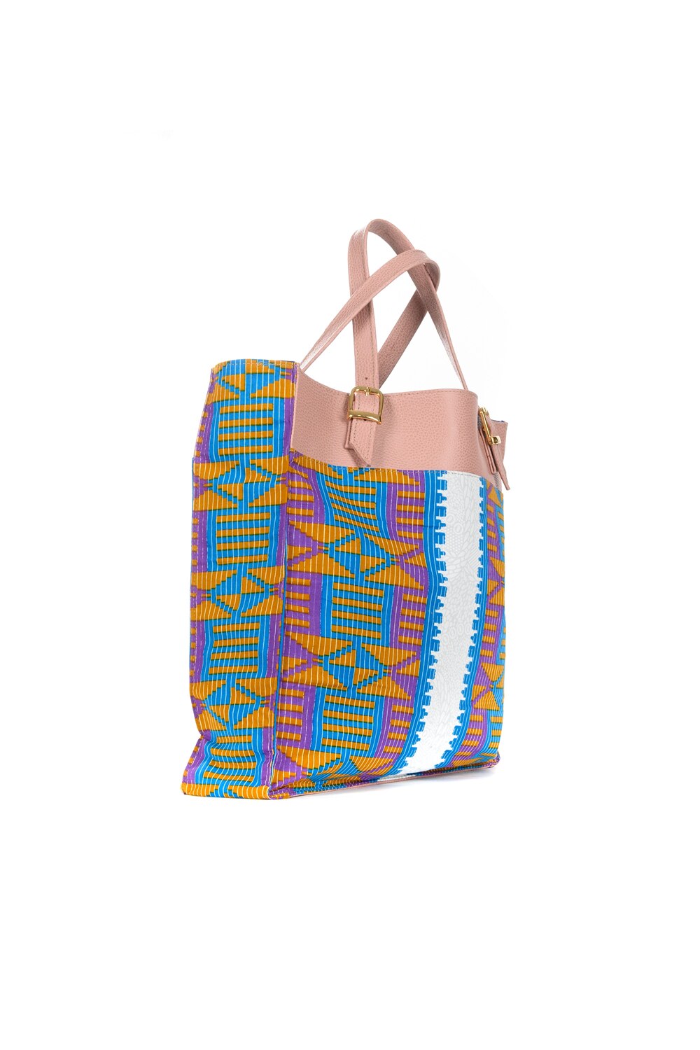 Geanta Motema Isabelle, multicolor, piele naturala, 39x39x10 cm