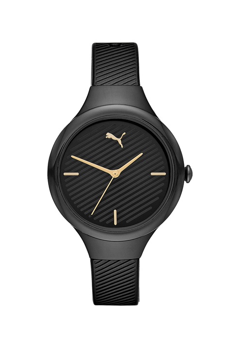 Puma, Ceas analog cu cadran texturat, Negru