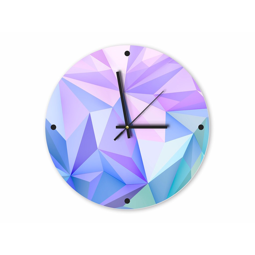 Ceas perete, Folina, Cleo, bleu, 30 cm diametru