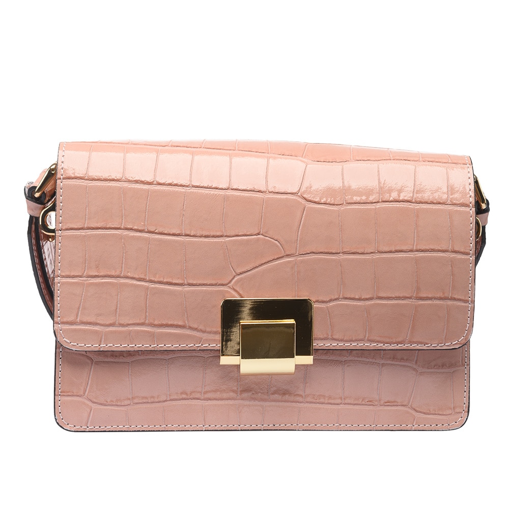 Poseta dama,piele,Toro Nero,Slitherin bright pink