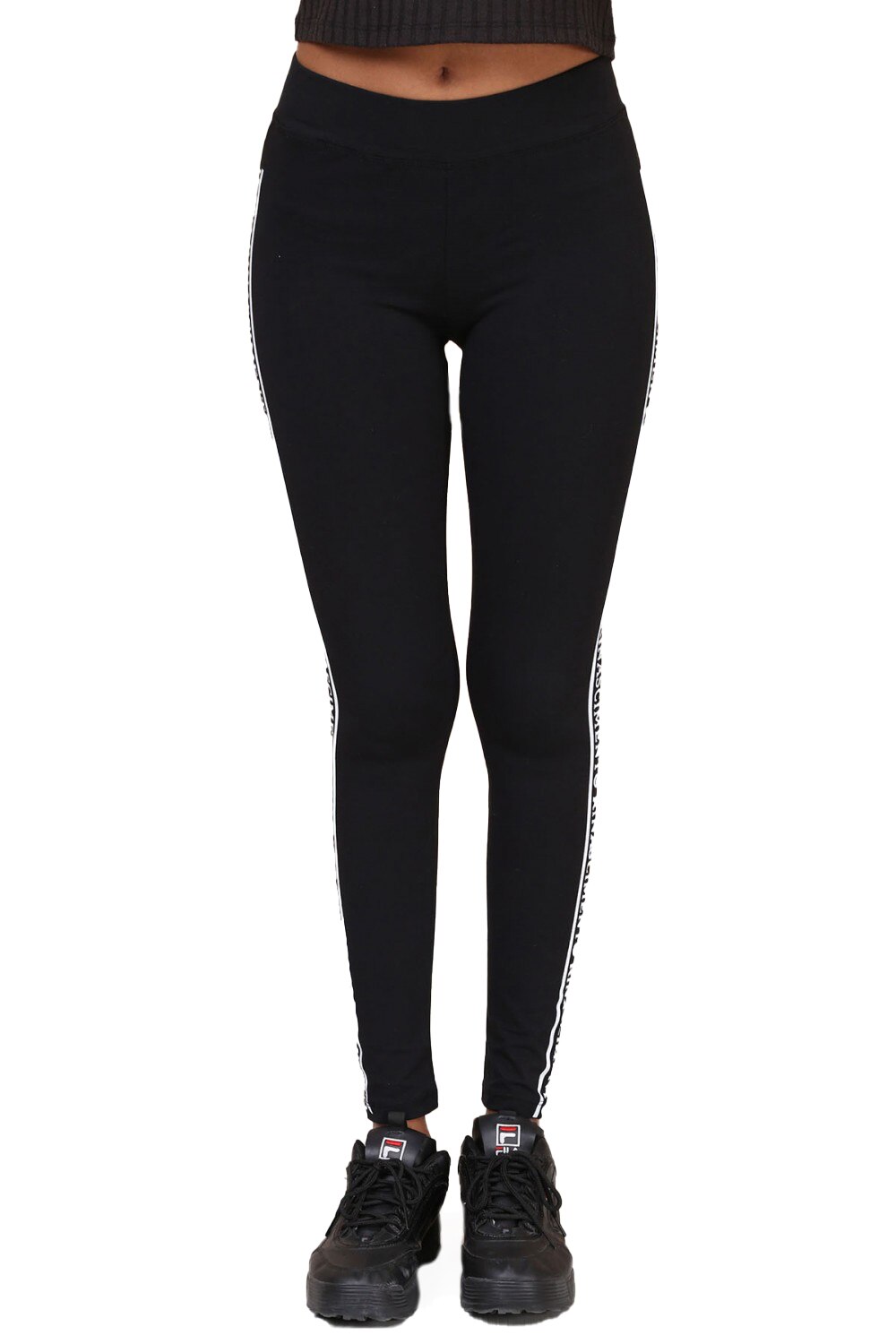 Colanti negri din bumbac cu, Negru