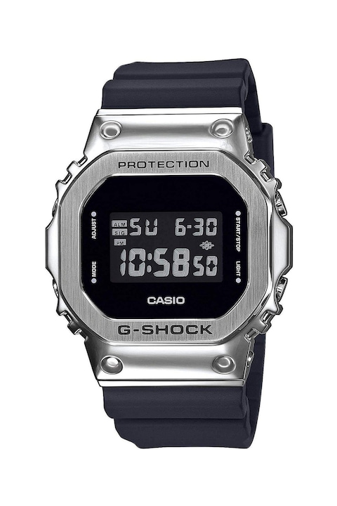 Casio, Мултифункционален часовник G-Shock, Черен / Сребрист