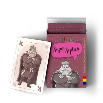 Super Septica, Jocul reinventat al copilariei, 34 carti de joc speciale Super Septica, Jocul reinventat al copilariei, 34 carti de joc speciale