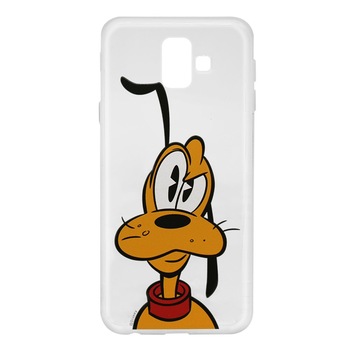 Husa Silicon Disney pentru Samsung Galaxy J6 Plus, Pluto 001 Husa Silicon Disney pentru Samsung Galaxy J6 Plus, Pluto 001