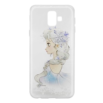Husa Silicon Disney pentru Samsung Galaxy J6 Plus, Elsa 010 Husa Silicon Disney pentru Samsung Galaxy J6 Plus, Elsa 010