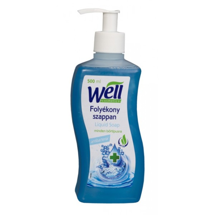 Течен сапун Well с антибактериална активна съставка 500 мл