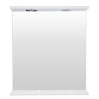 Oglinda de baie 55 cm cu polita si iluminare LED