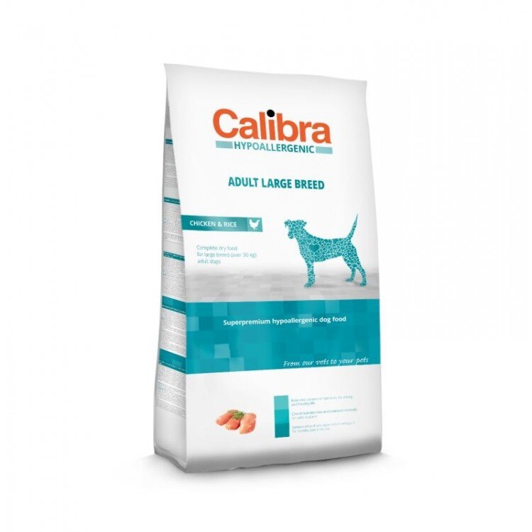 Hrana uscata pentru caini de talie medie, Calibra Dog HA Adult, Pui, 3 kg