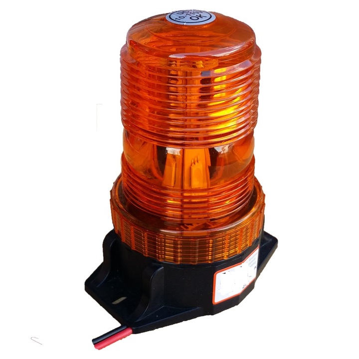 Girofar LED Galben pentru utilaje, 12V - 24V