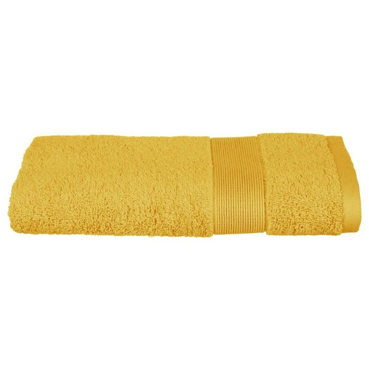 Fürdőlepedő, Atmosphera, pamut, 450g/m²70x130 cm, sárga