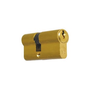 Cilindru usa cu cheie verticala, tip inegal, butuc pentru usa, 3 chei, 60mm (25x35), alama, V20026367 Feroneria