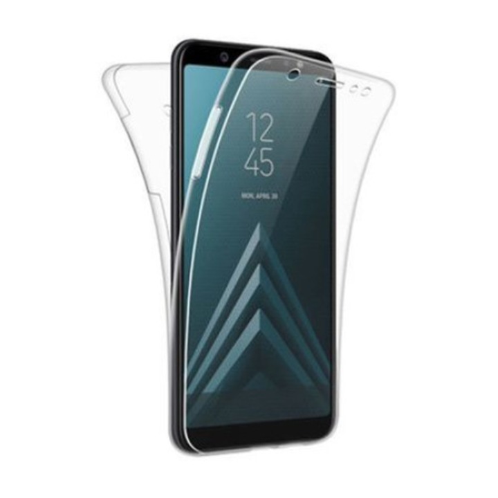 ALC MOBILE teljes 360 ° TPU tok (elöl + hátul) Samsung Galaxy S6 Edge készülékhez, átlátszó