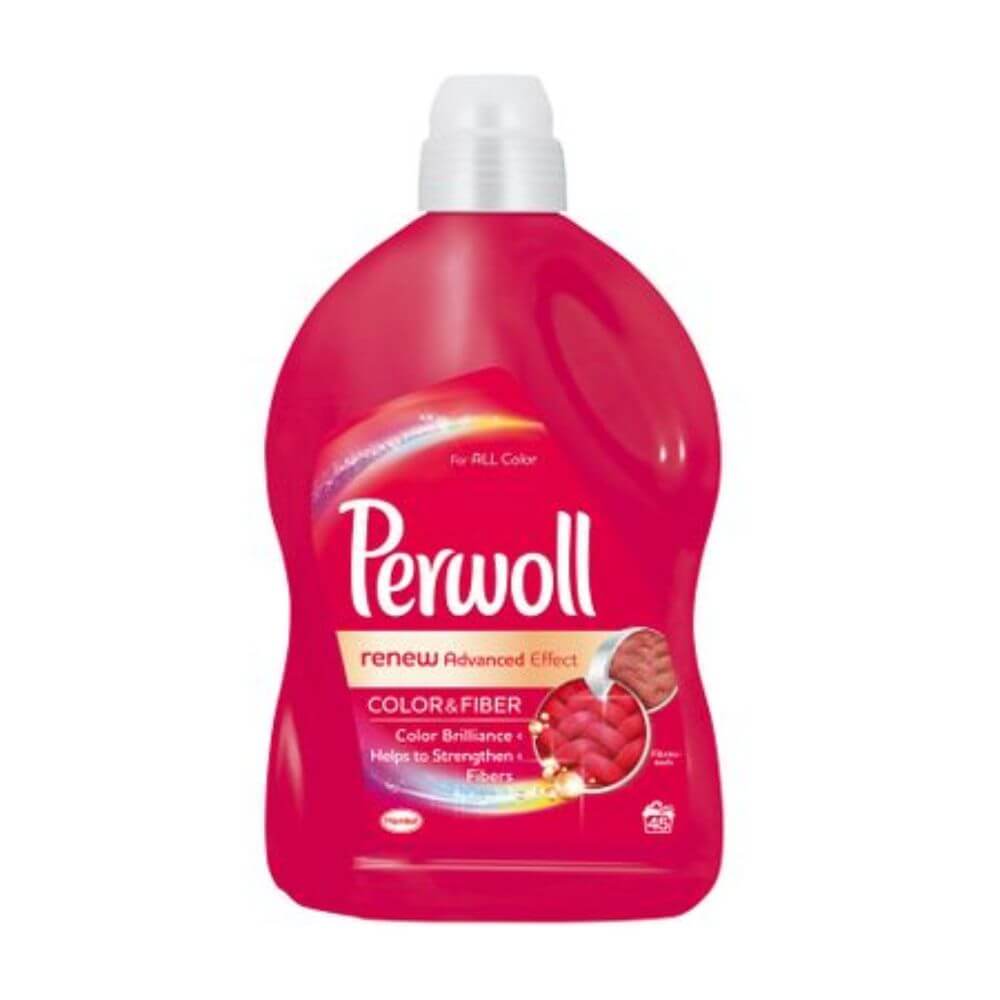 Detergent Lichid Rufe Color PERWOLL Color & Fiber, 2.7 L pentru 45 Spalari, Articole Curatenie