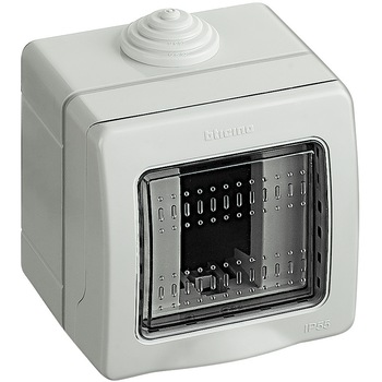 Doza Aparat Aplicata Ip55 1M Gri - Bticino Matix Doza Aparat Aplicata Ip55 1M Gri - Bticino Matix
